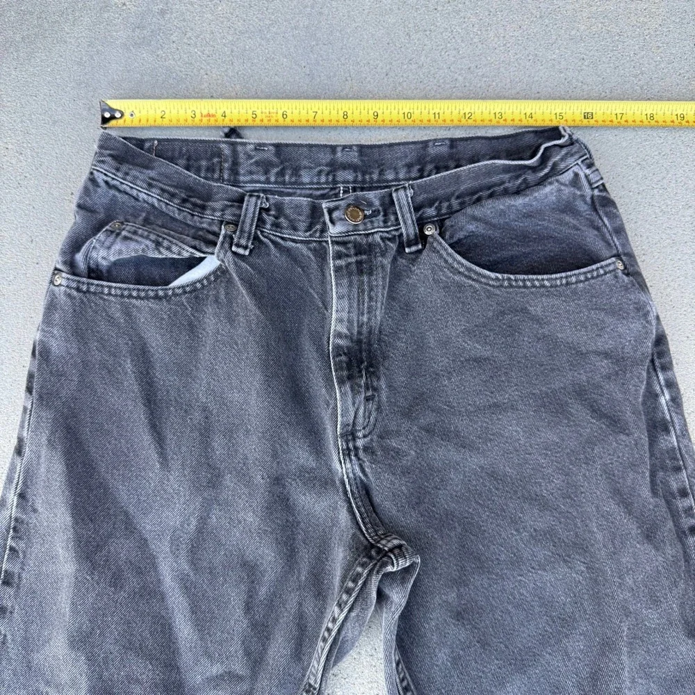 Wrangler‎ Men Straight Leg Jeans Washed Black 34x30